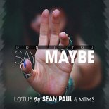 Lotus - Dont You Say Maybe (feat. Sean Paul and MIMS)