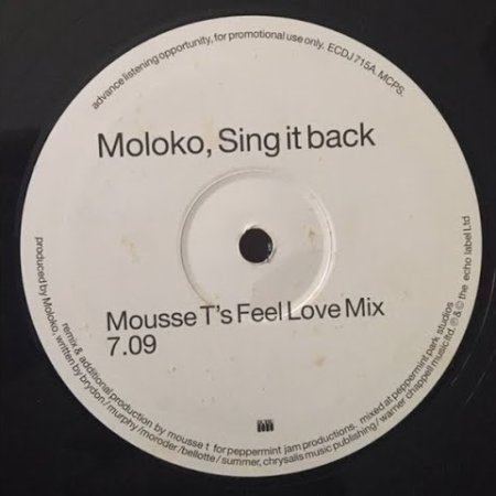 Moloko, Mousse T. - Sing It Back (Mousse Ts Feel Love) (Ultimix by DJSW Productions 2024 Mix Edit) 128 bpm